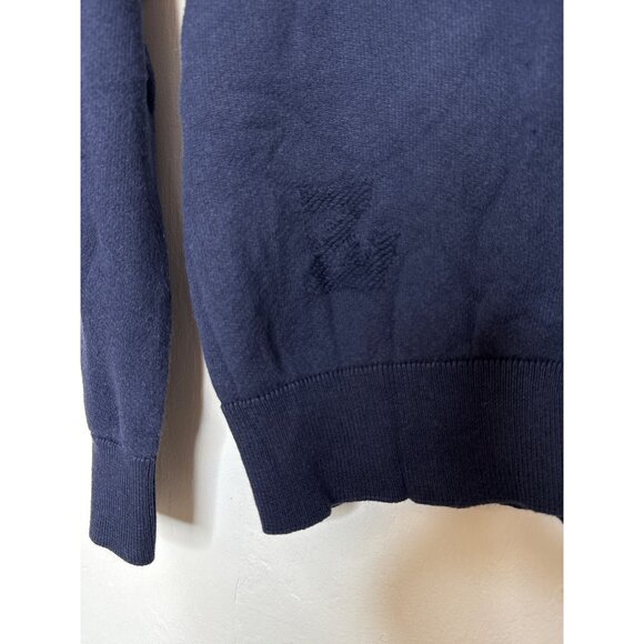 Zandig & Voltaire Cotton Cashmere Blend Crew Neck Lightweight‎ Navy Sweatshirt S - Picture 5 of 8